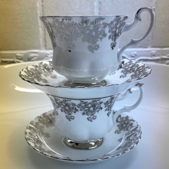 Royal Albert bone china, cup, and saucer.   25th wedding anniversary. - Picture 3 of 7